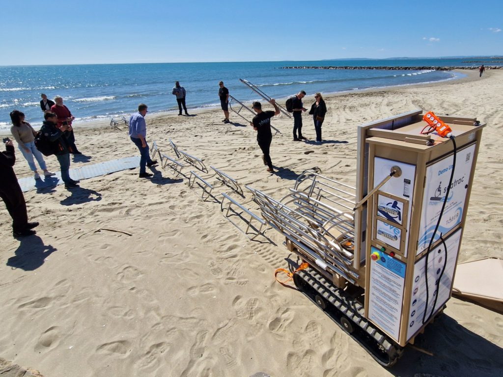 L’accessibilité des plages grâce au Seatrac Mover