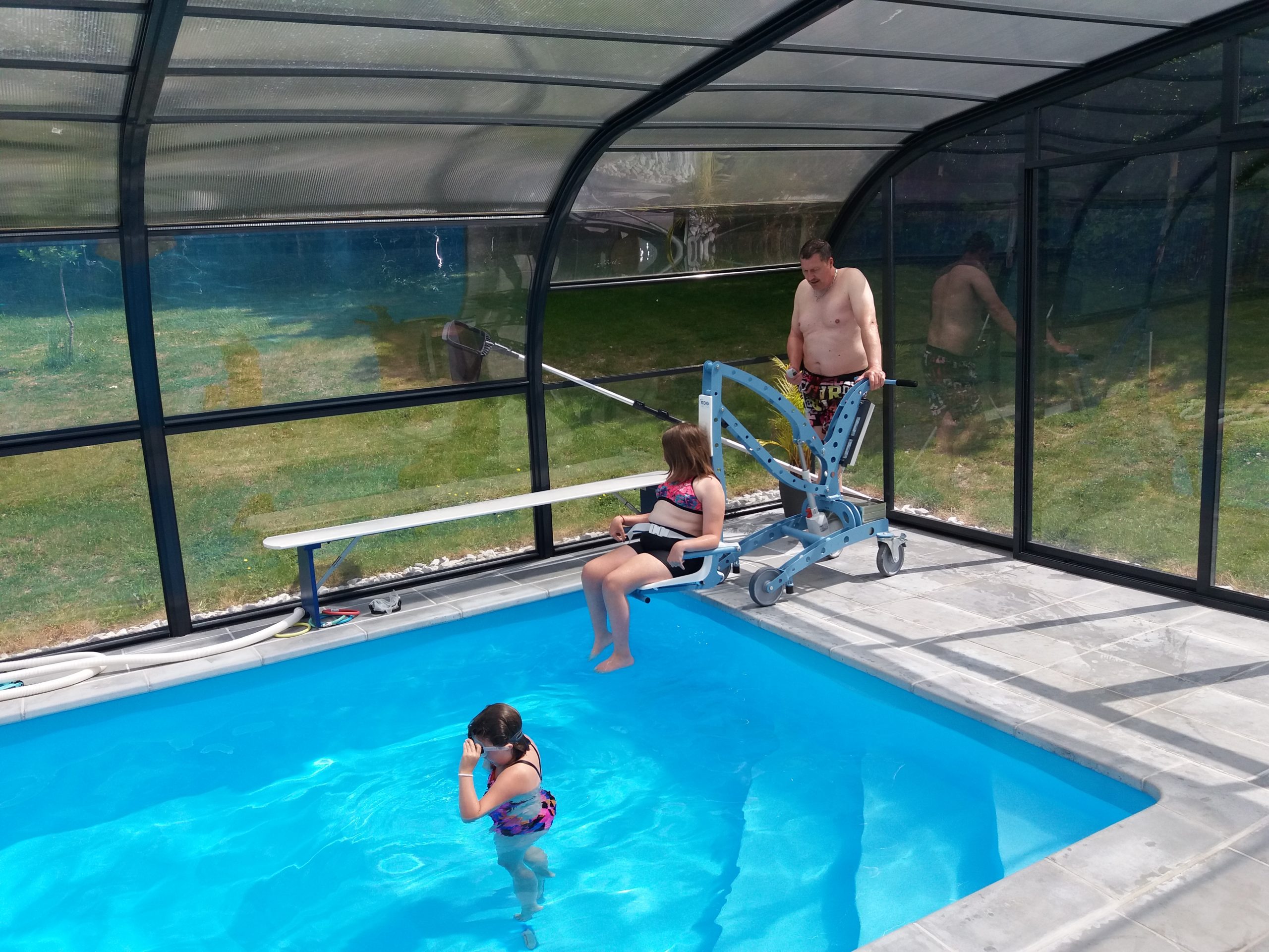 élévateur de piscine Ecopool pour bassin enterré.