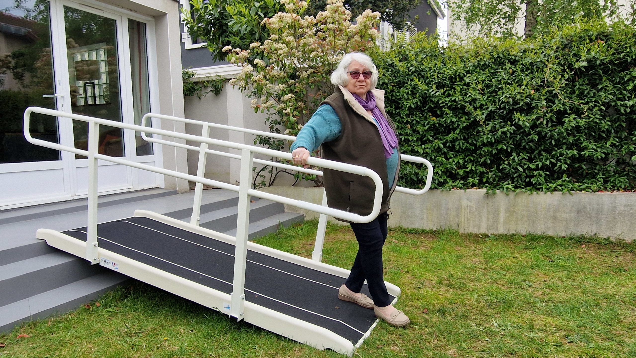 Rampe sénior accès jardin