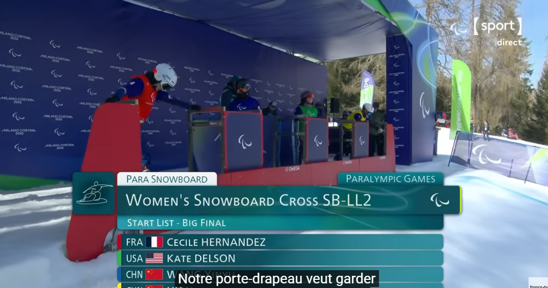 Cécile Hernandez, championne paralympique de para snowboard