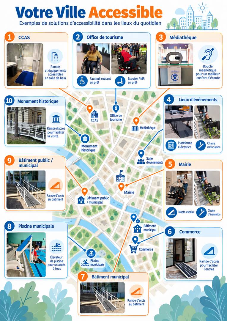 Ville accessible : 10 lieux à rendre accessibles en priorité